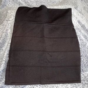 Black mini skirt